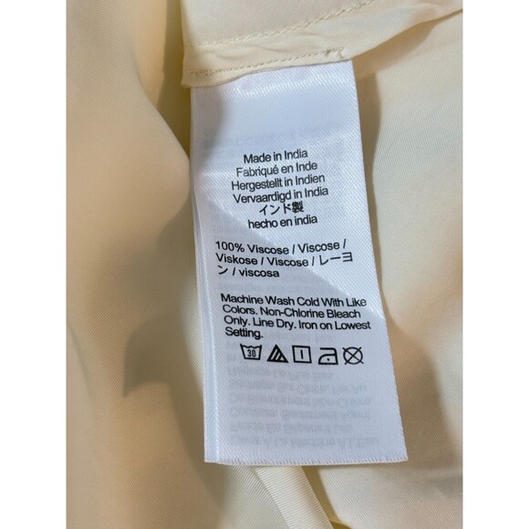 J.CREW Drapey T-Shirt Top XS Ivory Satin Crewneck Minimalist Office NWT B39 - Picture 6 of 6